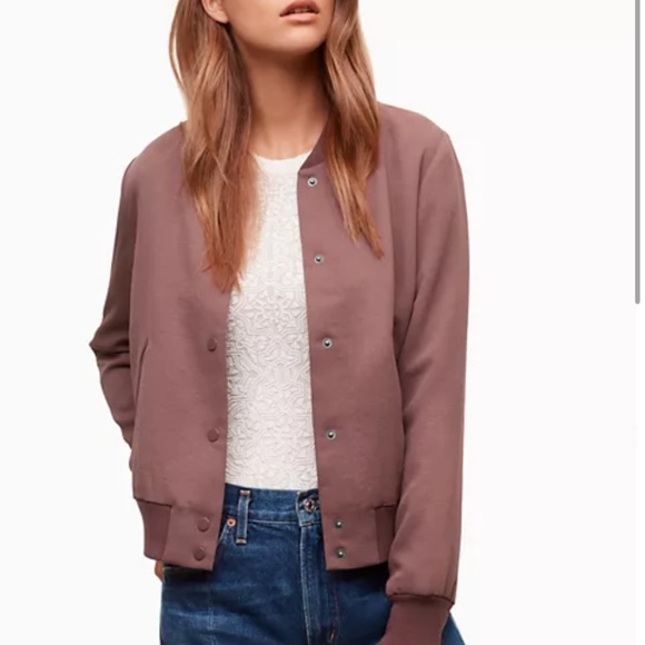 Aritzia Wilfred Poussin Bomber Jacket - Picture 1 of 4